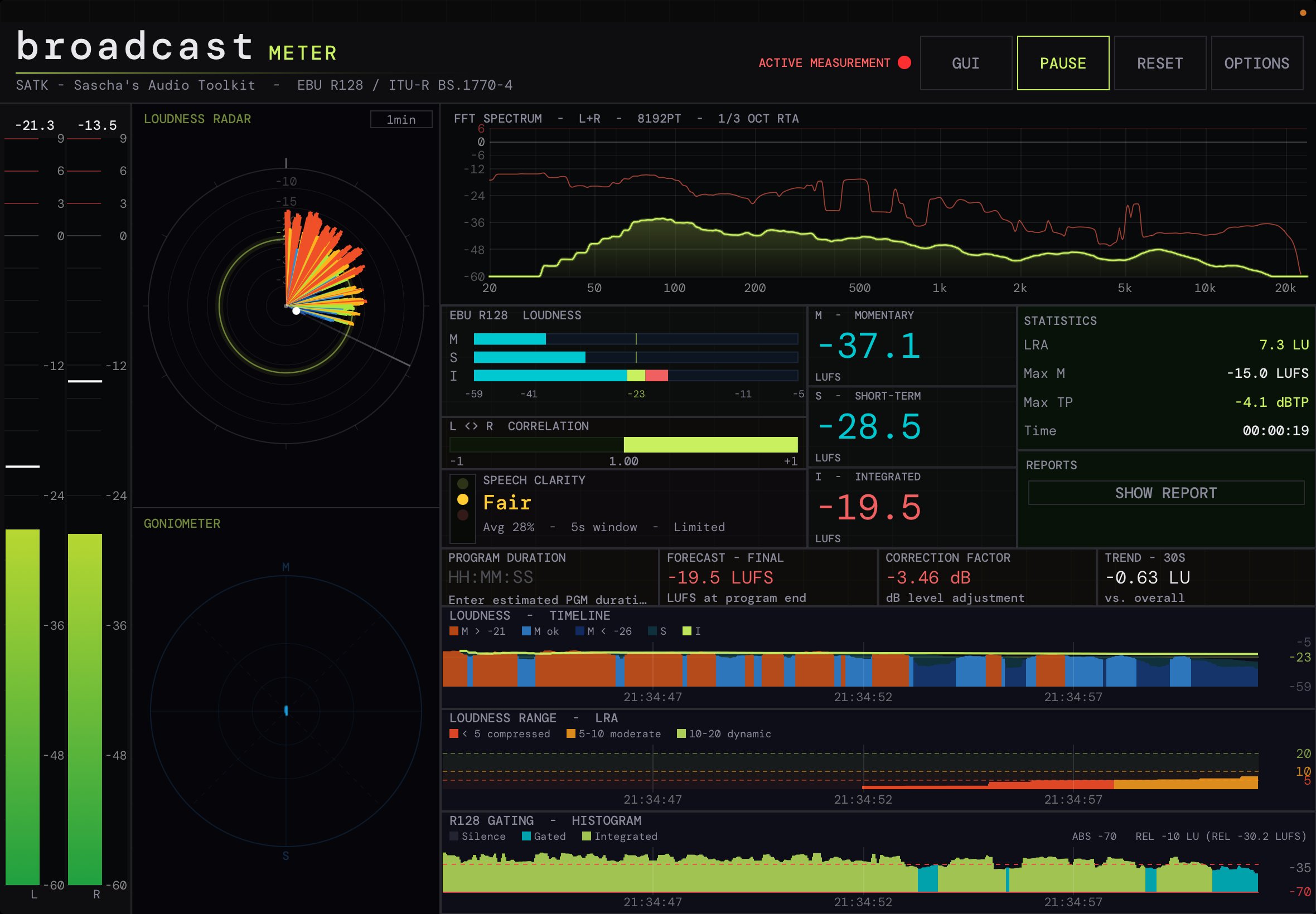 Broadcast Meter — iPad App